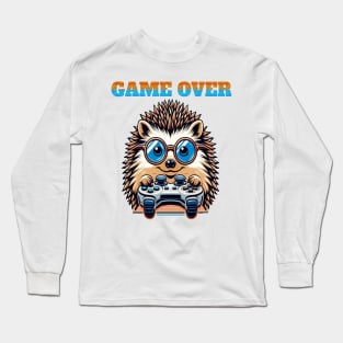 Hedgehog gamer non official gift ideas Long Sleeve T-Shirt